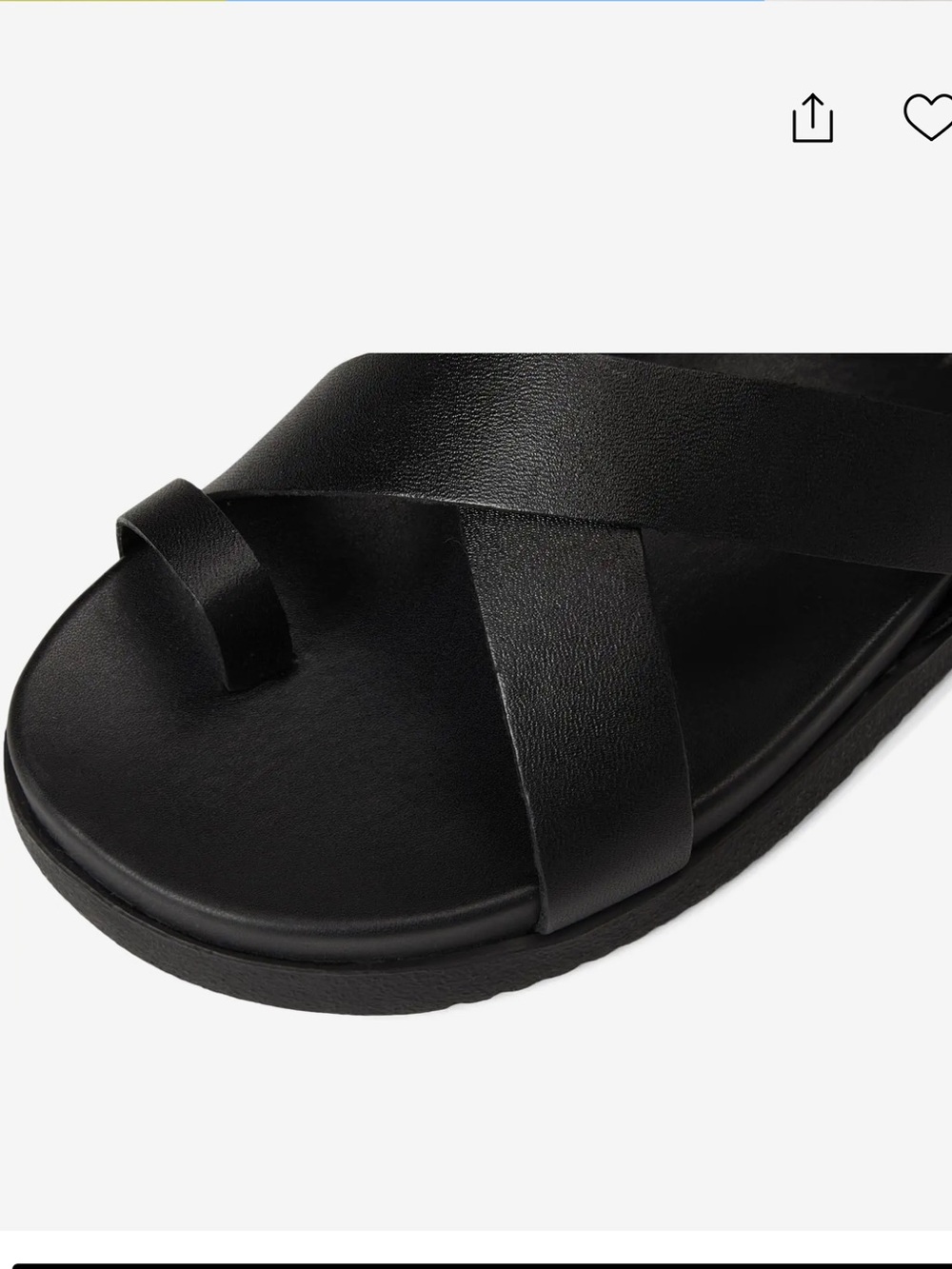 Women’s Black Strappy Ankle-Sandal - Picture 2 of 4